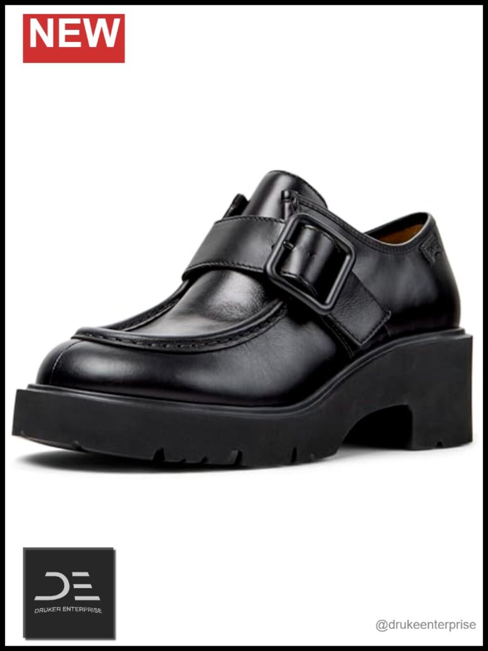 Monk-Strap Mid Top Leather Sneakers Pull-On Comfort